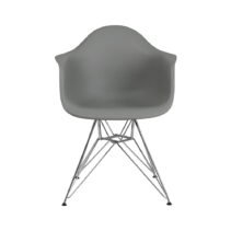 Emma and Oliver Plastic Chair with  Chrome Base
