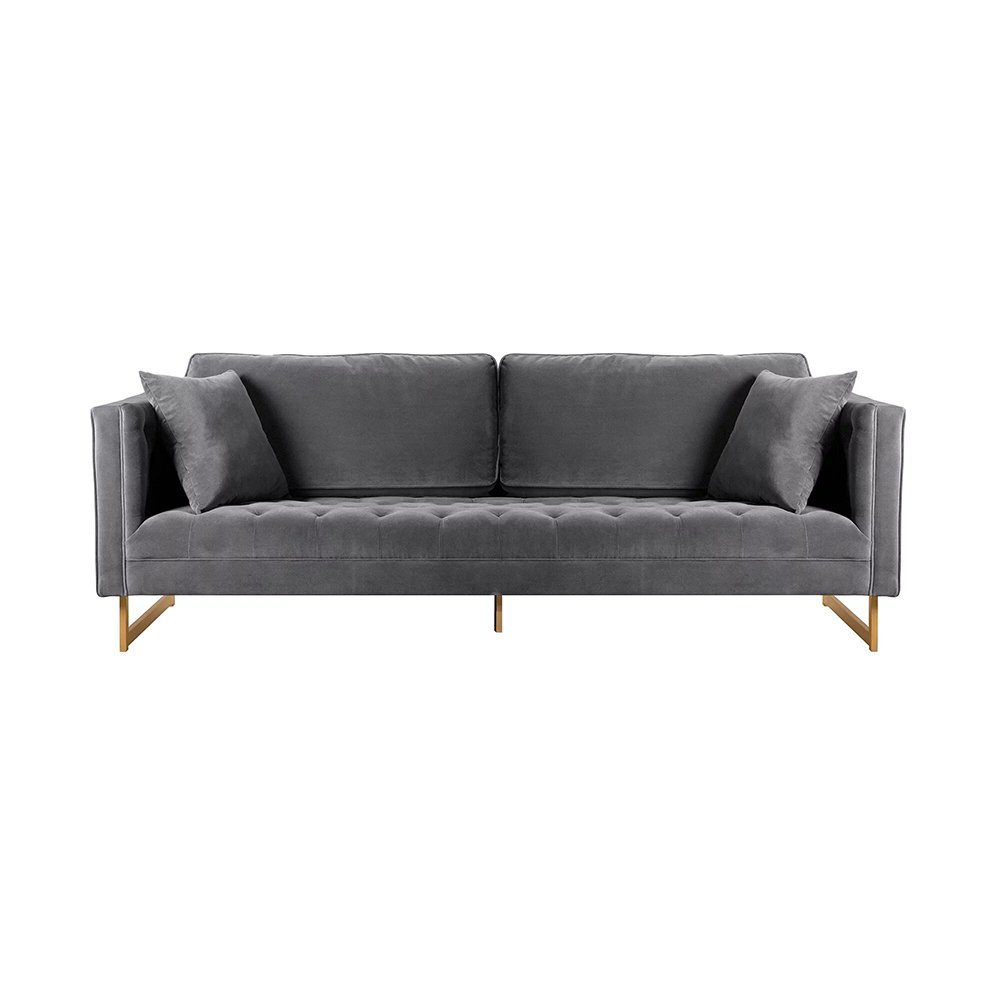 Maklaine Modern Lenox Velvet Modern Sofa Lenox